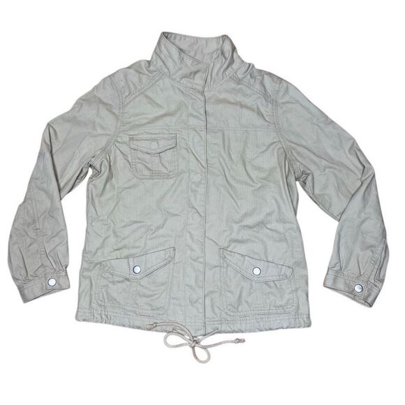 Y2K Levi’s Khaki Button Down Jacket Medium - Picture 1 of 9